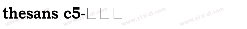 thesans c5字体转换